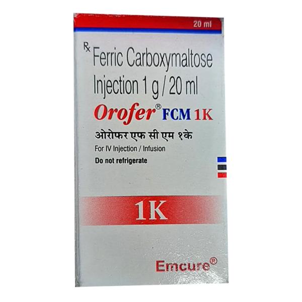 Orofer FCM 1K Injection 20ml Price, Uses, Side effects, Substitutes ...