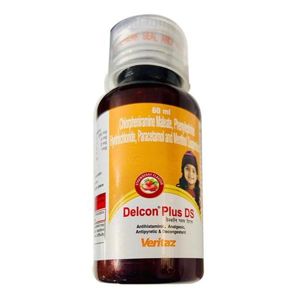 Delcon Plus DS Strawberry Flavour Suspension 60ml : Uses, Side Effects ...