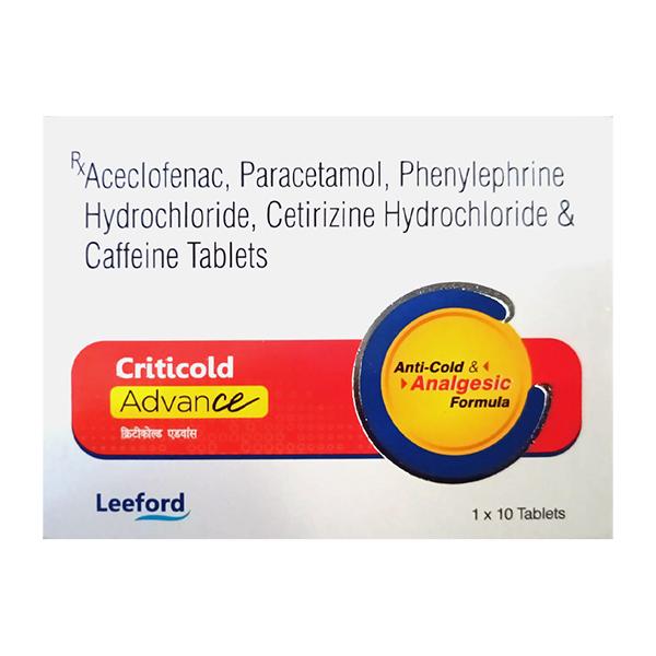 Buy CRITICOLD ADVANCE Tablet 10's Online | Netmeds