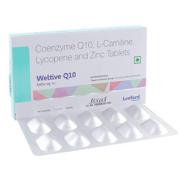 WELTIVE Q 10 Tablet 10's Price, Uses, Side effects, Substitutes | Netmeds
