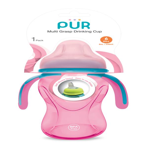 Buy Pur Multi Grasp Drinking Cup - Pink 250 ml Online at Discounted ...