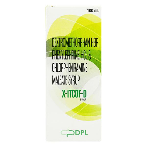 X ITCOF D Syrup 100ml Price, Uses, Side effects, Substitutes | Netmeds