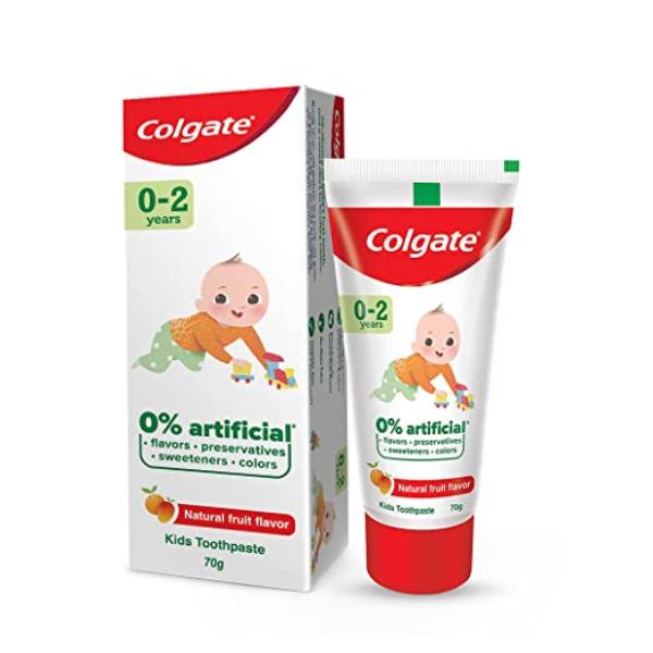 Buy Colgate Kids (0-2 Years) Toothpaste - Natural Fruit Flavor 70 gm ...
