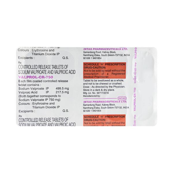 valprol cr 750mg tablet