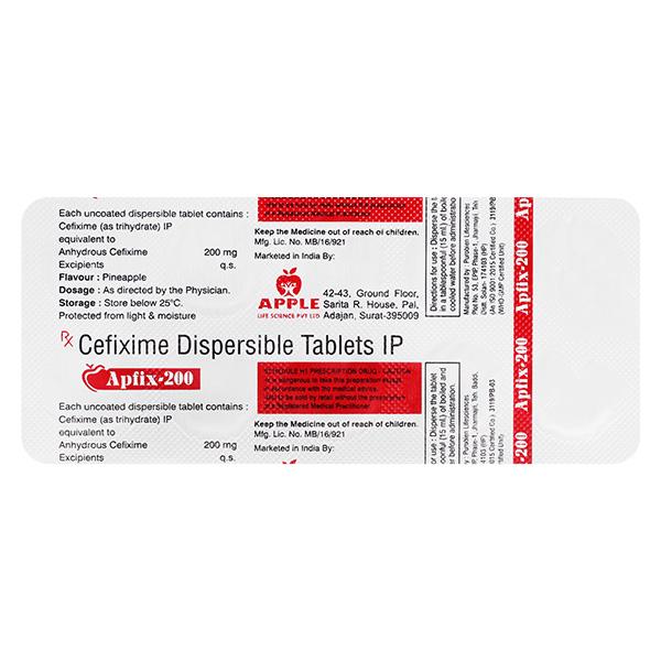 APFIX 200 Tablet 10's : Price, Uses, Side Effects | Netmeds