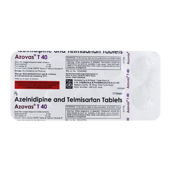 Buy AZOVAS T 40 Tablet 10's Online at Upto 25% OFF | Netmeds
