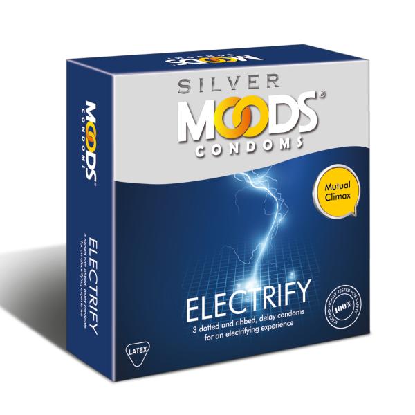 Moods Silver Condoms Electrify 3's online at best price-Condoms