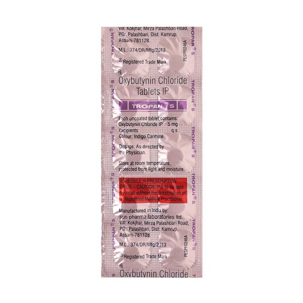 tropan 5mg tablets