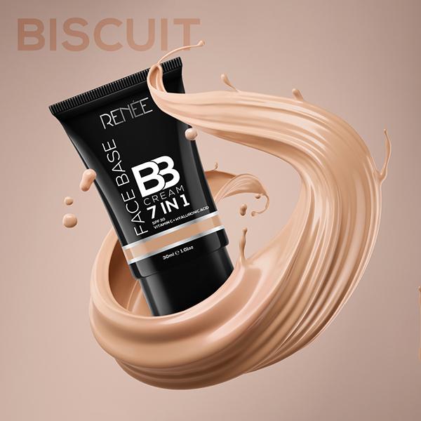 Buy Renee Face Base BB Cream B03 Biscuit 7In1 SPF 30 Vitamin C +