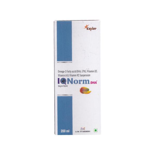 IQNORM DHA DELICIOUS MANGO FLAVOUR Suspension 200ml Price, Uses, Side ...