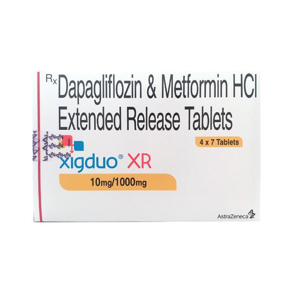 Xigduo XR 10/1000mg Tablet 7'S : Price, Uses, Side Effects | Netmeds