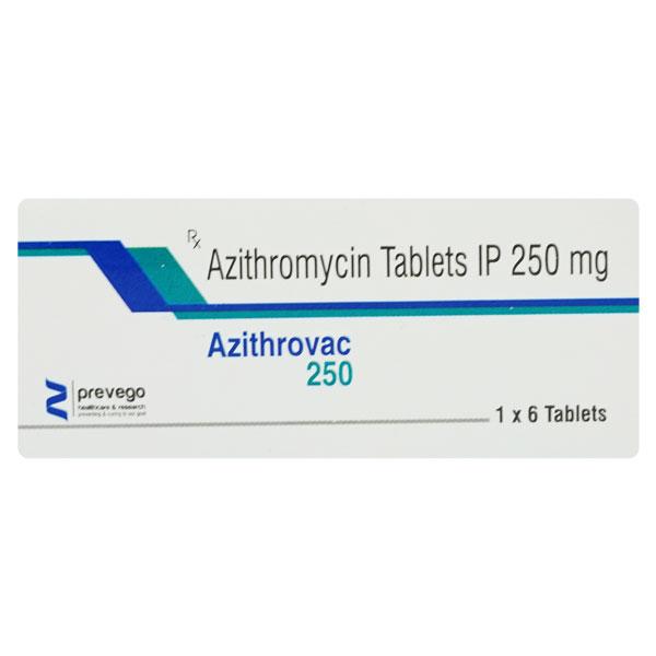 AZITHROVAC 250 Tablet 6's Price, Uses, Side effects, Substitutes | Netmeds