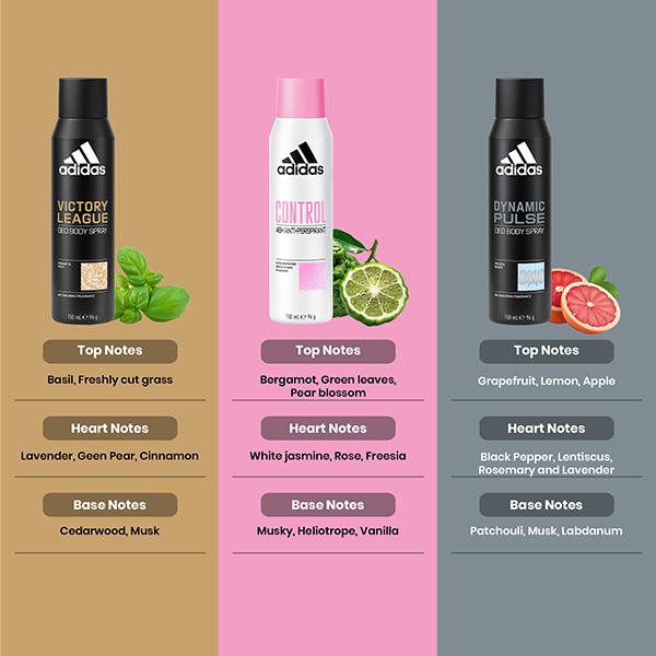 Buy Adidas Control 150ml Dynamic Pulse 150ml Victory League
