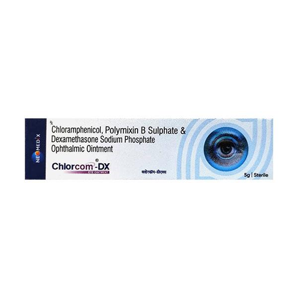 Chlorcom DX Eye Ointment 5g Price, Uses, Side effects | Netmeds