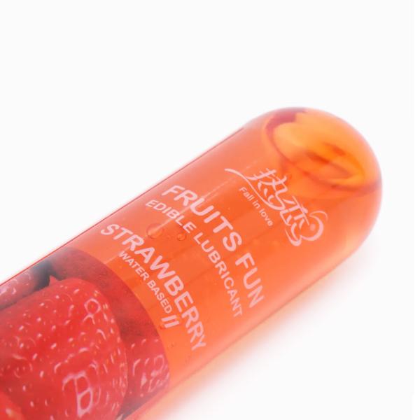 is water-based lubricant edible Water Based Strawberry Flavored Lubricant – 100% Edible – Buy Flavor Lube  Online – #Lubelife main image 0