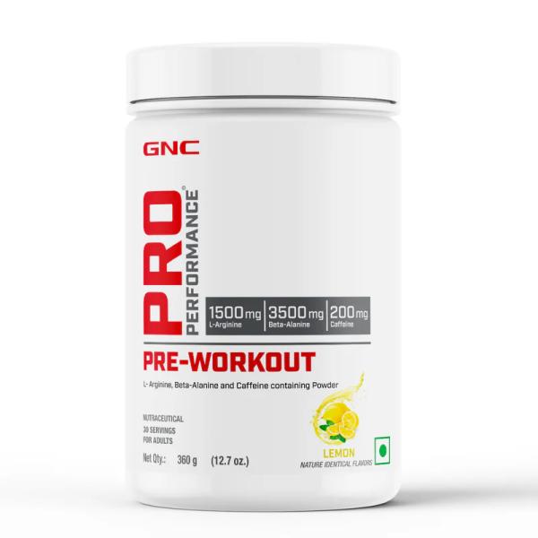GNC Pre Performance Pre Workout Powder - Lemon 360 gm Online at Best ...