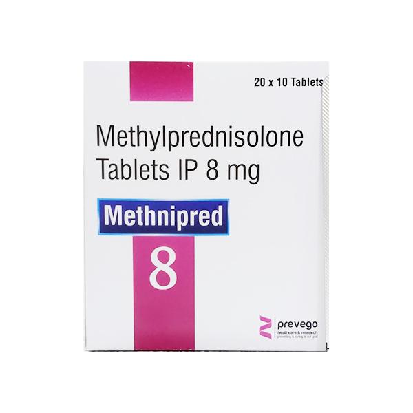METHNIPRED 8 Tablet 10's Price, Uses, Side effects, Substitutes | Netmeds