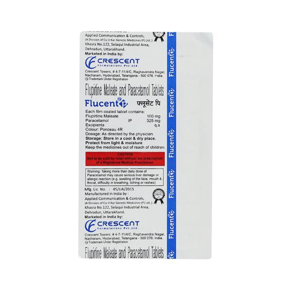 FLUCENT P 100 Tablet 10's Price, Uses, Side effects, Substitutes | Netmeds