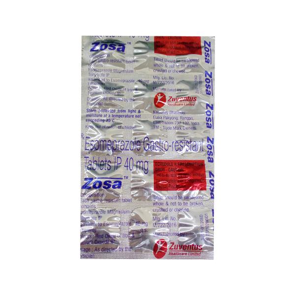 ZOSA 40mg Tablet 15's Price, Uses, Side effects, Substitutes | Netmeds