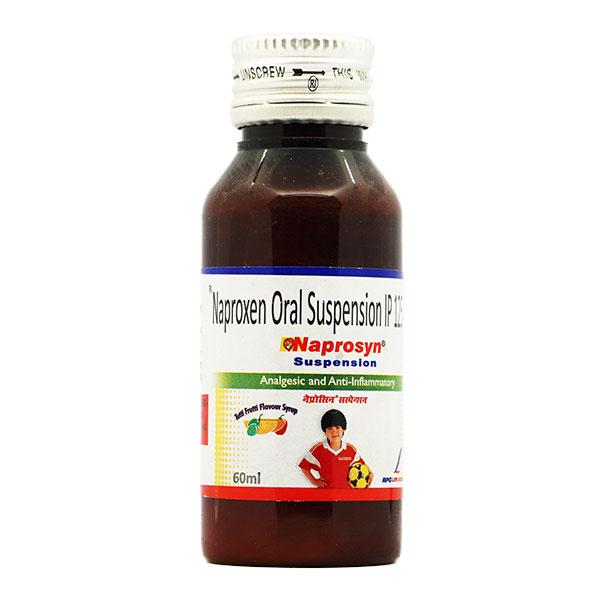 naprosyn tutti frutti flavour suspension 60ml