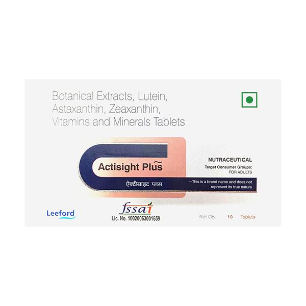actisight plus nutraceutical for adults tablet