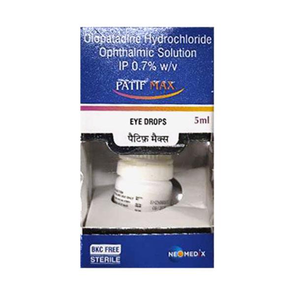 Patif Max Eye Drops 5ml Price, Uses, Side effects | Netmeds