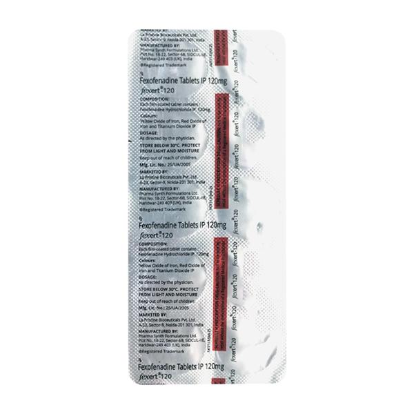 fexert 120mg tablet