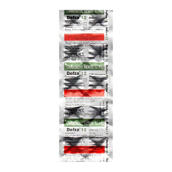 Defza 12mg Tablet 10'S Price, Uses, Side effects | Netmeds