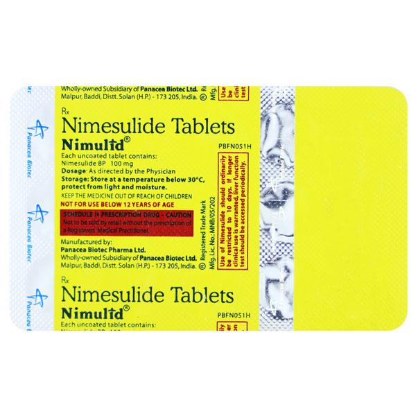 Nimulid Tablet 15'S Price, Uses, Side effects, Substitutes | Netmeds
