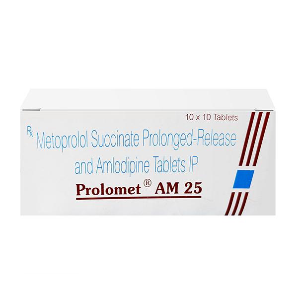 Prolomet AM 25mg Tablet 10'S : Price, Uses, Side Effects | Netmeds