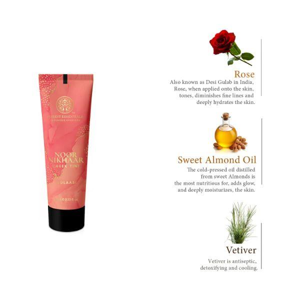 チーク Forest Essentials Noor Nikhaar Cheek Noor Nikhaar Satin Cheek Tint Khubani | Peach | Forest