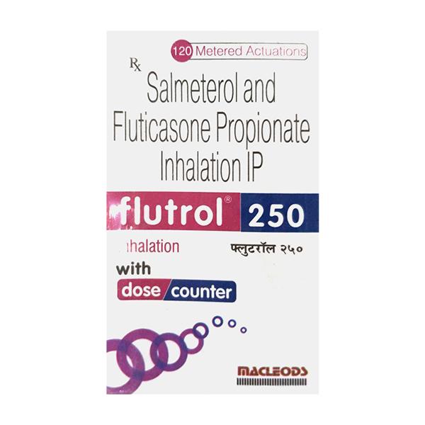 Buy FLUTROL 250 WITH DOSE COUNTER Inhaler 120md Online | Netmeds