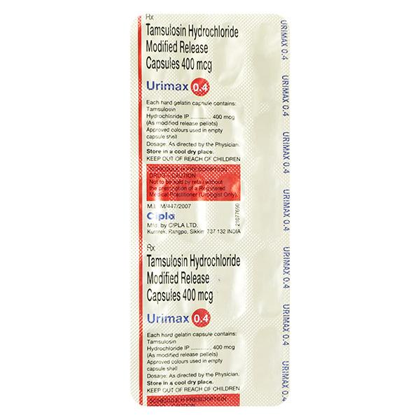 urimax 0.4mg capsule