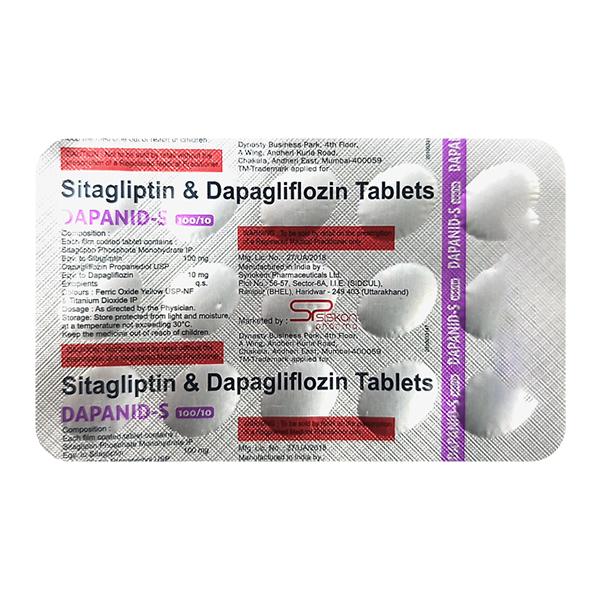 Buy DAPANID S 100/10 Tablet 15's Online | Netmeds