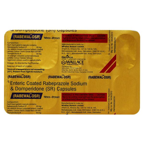 RABEWAL DSR Capsule 10's Price, Uses, Side effects, Substitutes | Netmeds