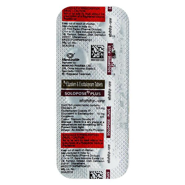 Solopose Plus Tablet 10'S - Price, Uses, Side Effects, and Substitutes ...
