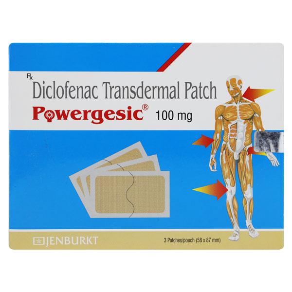 POWERGESIC TRANSDERMAL 100mg Patch 3's Price, Uses, Side effects ...