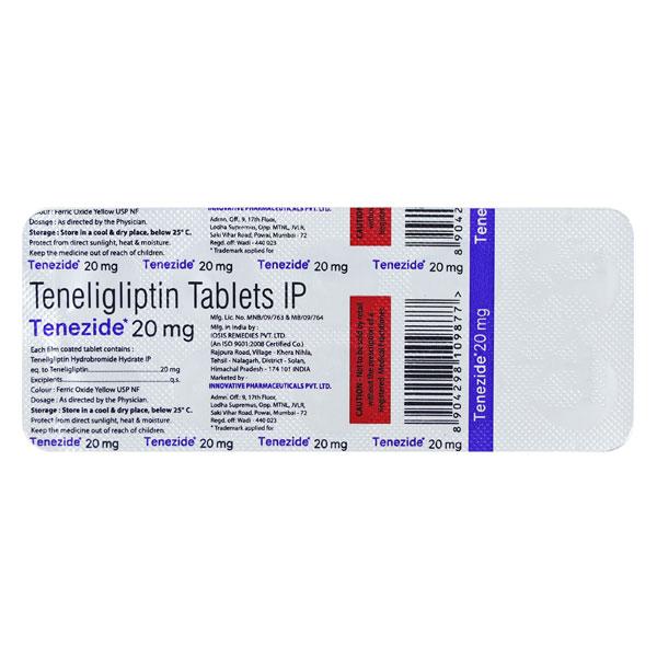 TENEZIDE 20 Tablet 10's : Price, Uses, Side Effects | Netmeds
