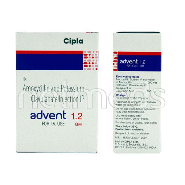 Advent 1.2Gm Injection 1's : Uses, Side Effects, Price | Netmeds