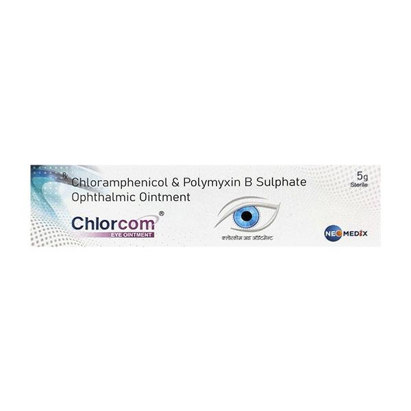 Chlorcom Eye Ointment 5g Price, Uses, Side effects | Netmeds