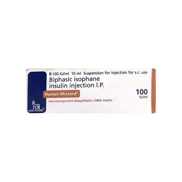 human mixtard 30 70 100iu injection 1x10ml