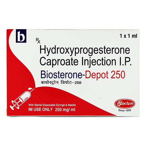 BIOSTERONE DEPOT 250 Injection 1ml Price, Uses, Side effects ...