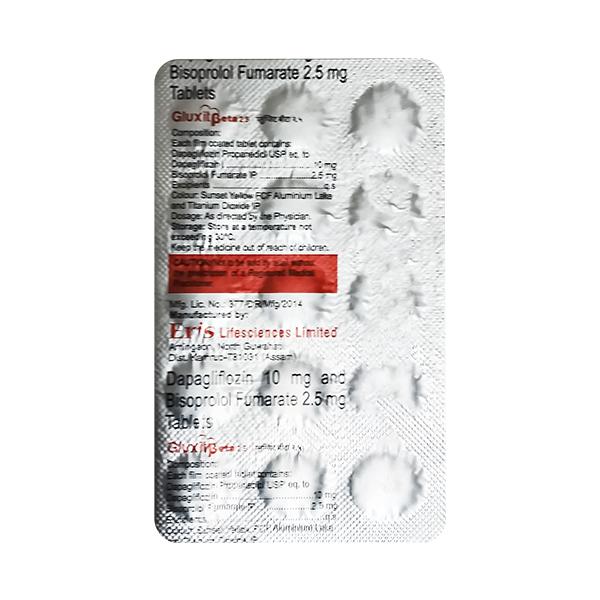 Gluxit Beta 2.5 Tablet 15's Price, Uses, Side effects | Netmeds
