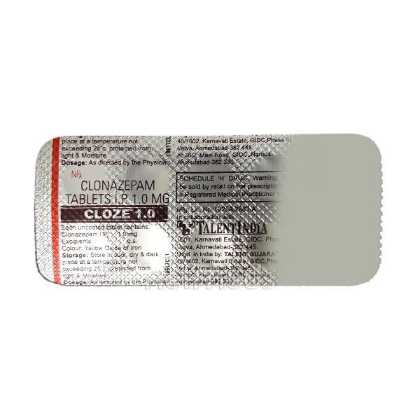 Cloze 1mg Tablet 10'S - Price, Uses, Side Effects, and Substitutes ...