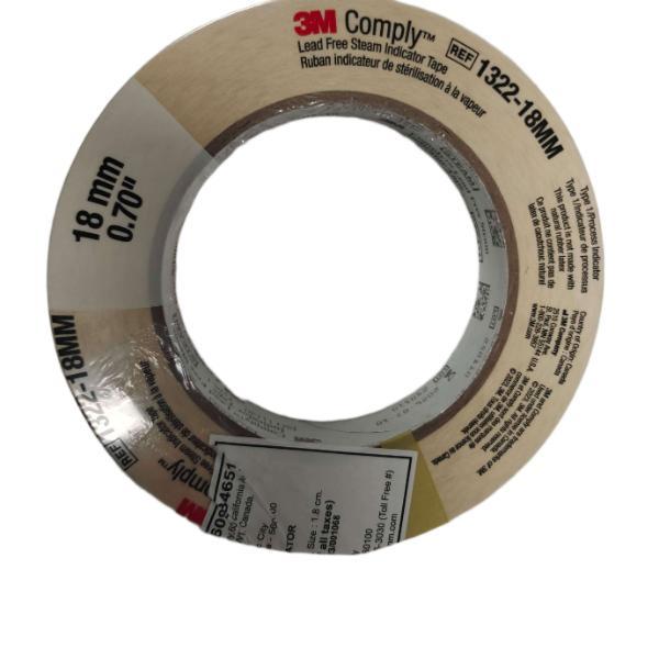 3M Comply Lead Free Steam Indicator Tape 1322 18MM 1's