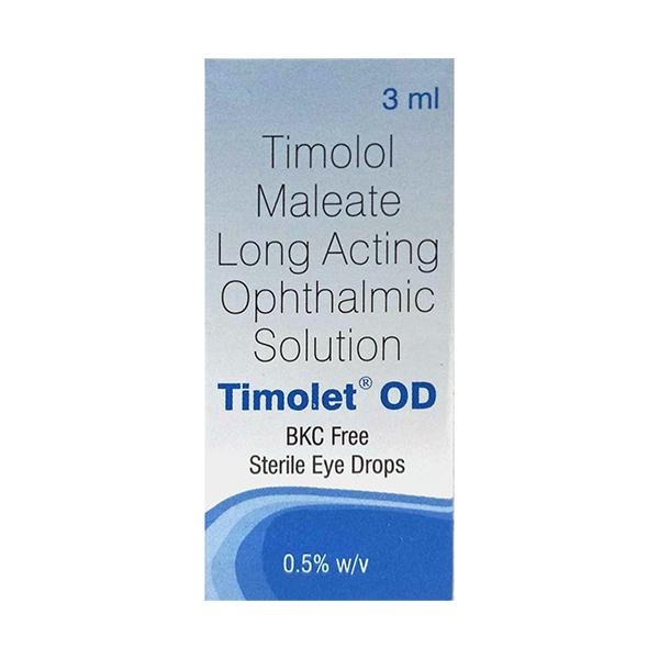 Timolet OD Eye Drops 3ml Price, Uses, Side effects, Substitutes | Netmeds
