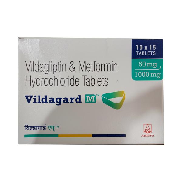 VILDAGARD M 50/1000mg Tablet 15's Price, Uses, Side effects ...