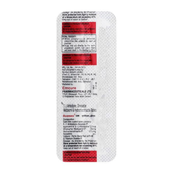 Asomex OH Tablet 10'S : Price, Uses, Side Effects | Netmeds