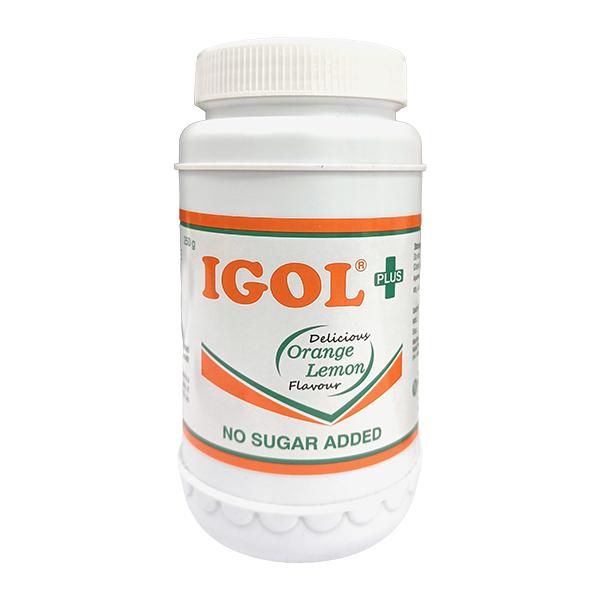 Igol Plus Delicious Orange Lemon Flavour No Sugar Added Powder 250g ...