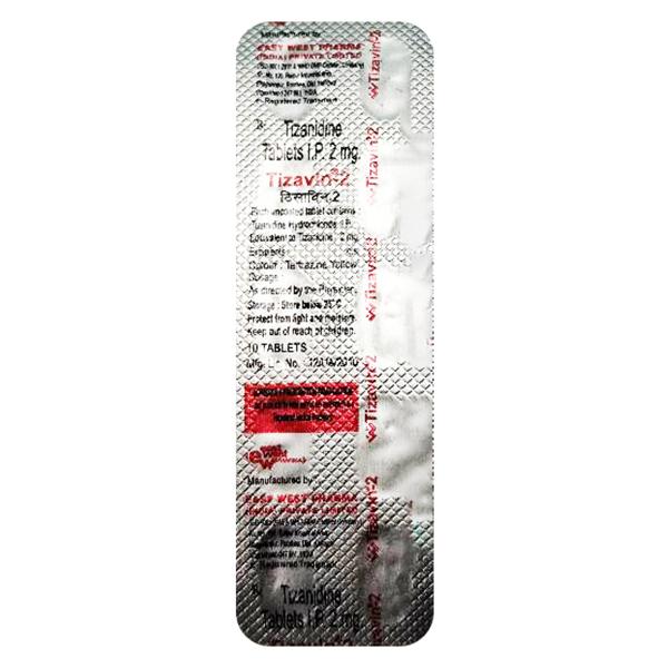 tizavin 2mg tablet
